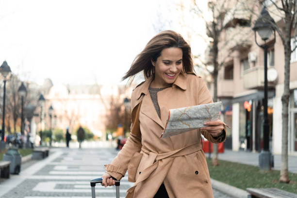 istock Portrait of a young student on a journey exploring the city 1455847113