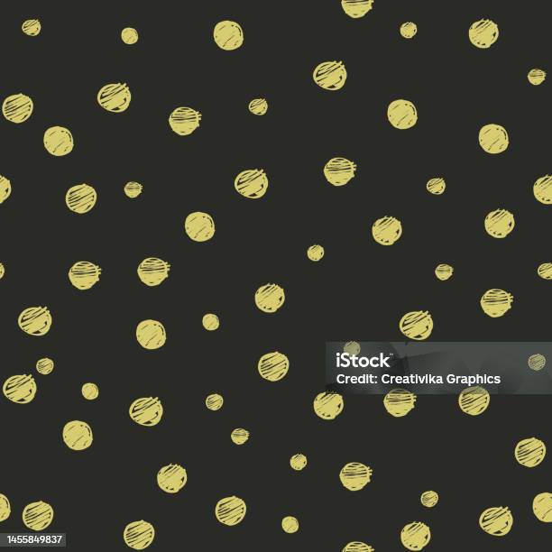 Random Golden Dots Seamless Pattern Stock Illustration - Download Image ...