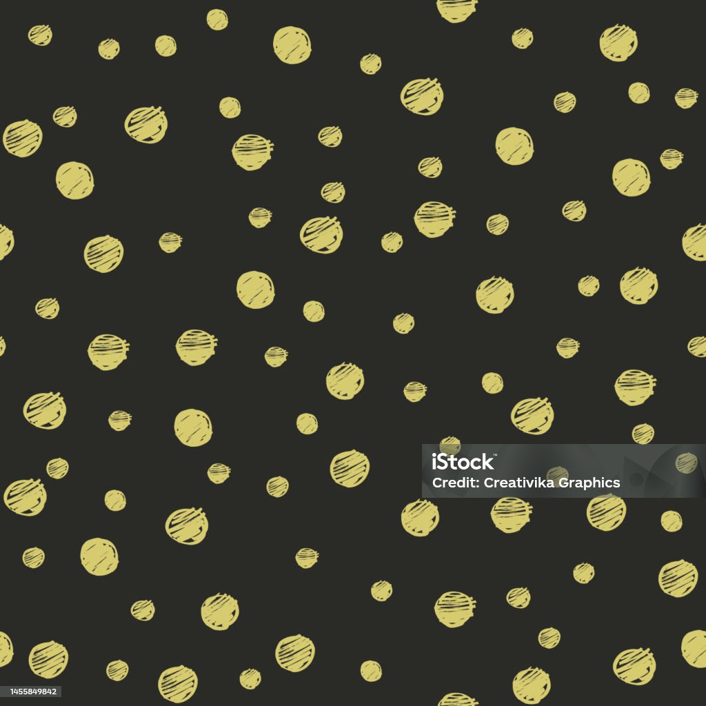 Random Golden Dots Seamless Pattern Stock Illustration - Download Image ...