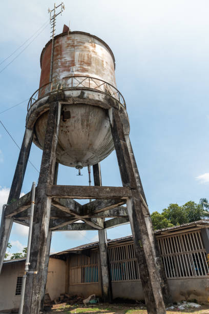 Water storage tower in a Colombian rural area.