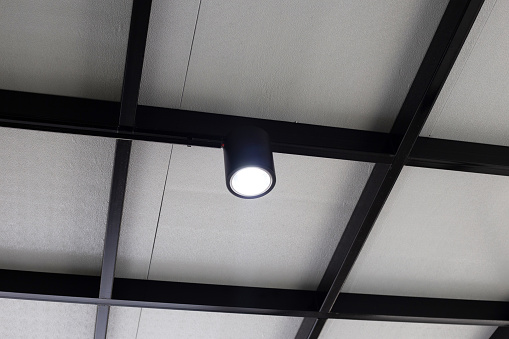 LED downlight. Modern interior lamps.