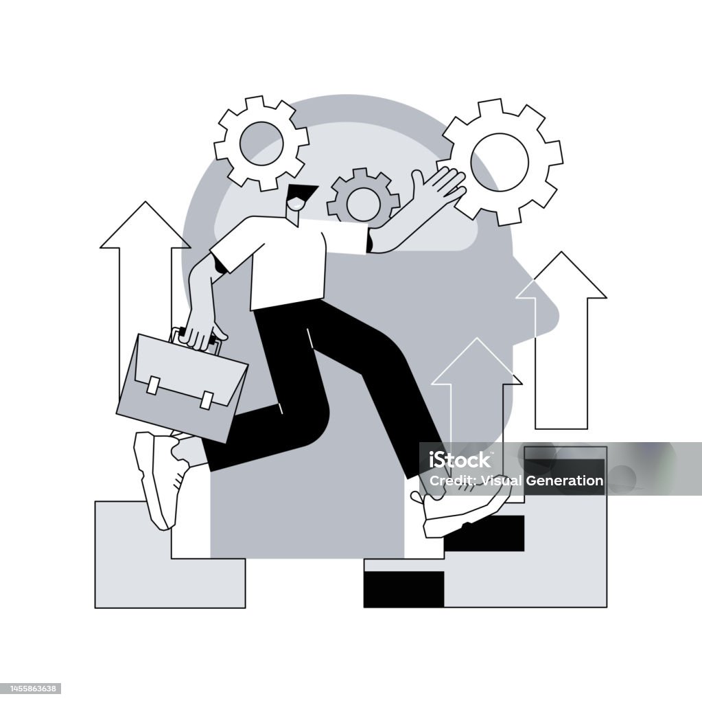 Development Abstract Personal Development Abstract Concept Vector Illustration Stock ...