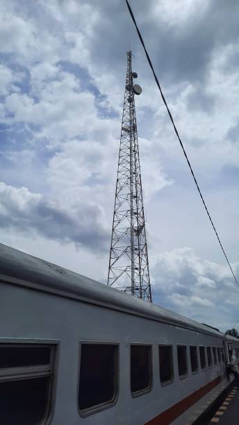 Low Angle View Of Silhouette Electricity Pylon Against Clear Sky