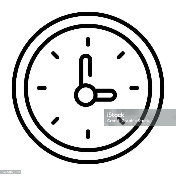 Clock Easy Icon Beautiful Vector Design Of Wall Clock Easy To Use Stock Illustration ...