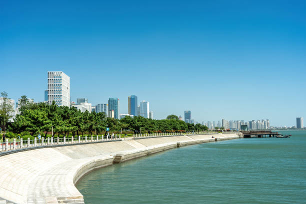 Qingdao West Coast New Area Urban Landscape Street View Qingdao West Coast New Area Urban Landscape Street View qingdao stock pictures, royalty-free photos & images