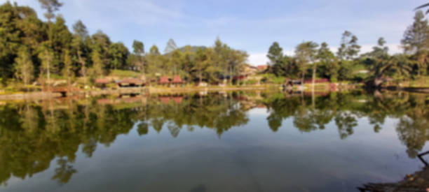 Cool tourist spot Madirda Lake or Telaga Madirda in Wonosobo.
