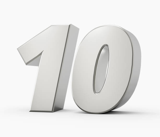 istock Silver 0 Zero 3d numbers Isolated white background 3d illustration 1455904153