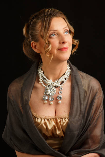 istock Retro Old-fashioned  woman  Portrait 1455907552