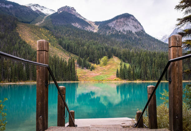 Emerald Lake in Autumn, Yoho National Park, Canada.