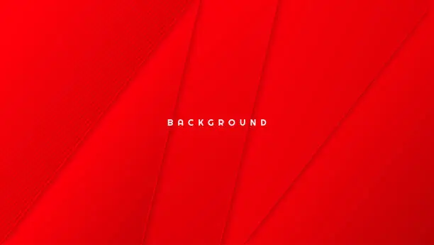 Vector illustration of Abstract overlap background with red gradient shading