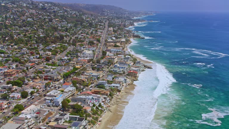 AERIAL Laguna Beach, Orange County, California