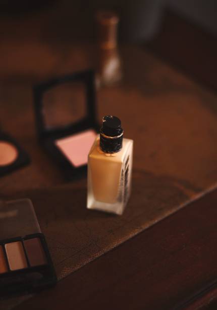 istock Vertical shot of a bottle with makeup liquid foundation 1455915096