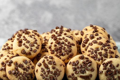 American homemade chocolate chip cookies.