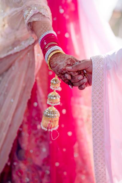 istock Indian lovebirds holding hands 1455920810