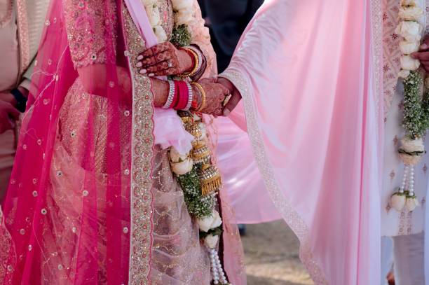 istock Indian lovebirds holding hands 1455920814