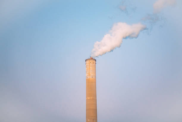 istock Dirty Smoke From Factory Chimney 1455923555