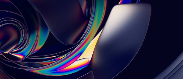 istock Illustration of an abstract stream wave 1455926493
