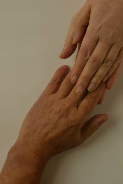 Comforting partner's hands