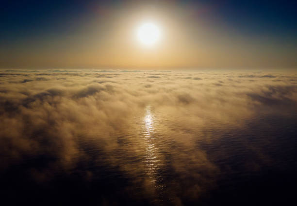 A closeup of a cloudy sky