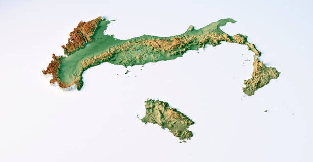 istock Italy Topographic Map 3D View Color Isolated 1455928692