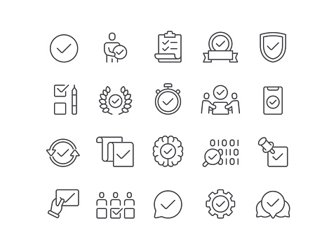 Approval, agreement, advice, badge, icon, icon set, check mark, choice, permission