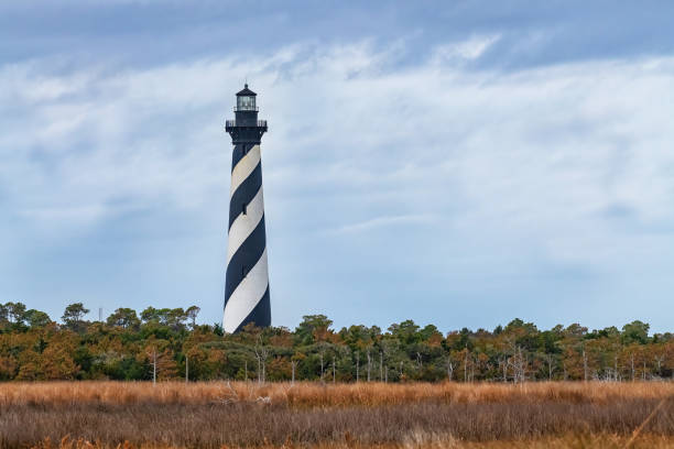 istock Closeup of a the cape hatteras lighthouse 1455930889