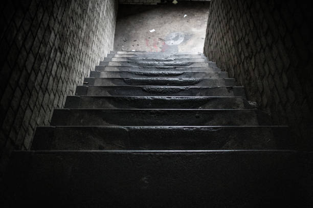 istock High angle of dirty stairs 1455933197