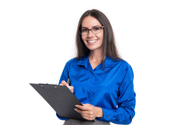 istock boss signing business contract isolated on white background. noting boss with contract. 1455938262
