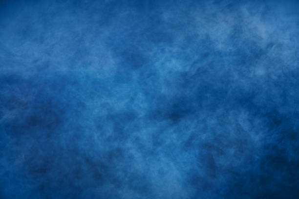 Blue smoke background stock photo