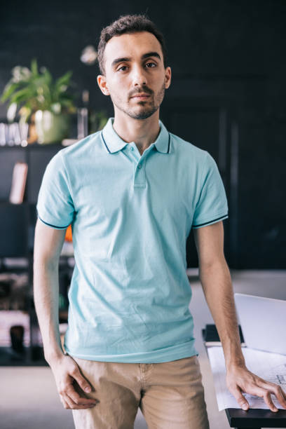 istock Confident Young Latin businessman at the office 1455943848