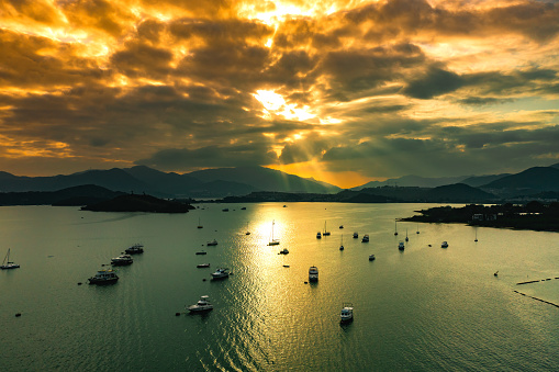 Peaceful lake in Tai Mei Tuk, Hong Kong
