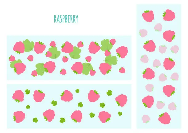 Vector illustration of Raspberry pattern