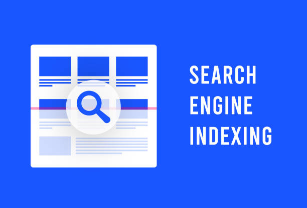 istock Search engine indexing concept. Crawler bot scanning website in parts, indexed or non-indexed parts, search for changes and additions to content 1455949841
