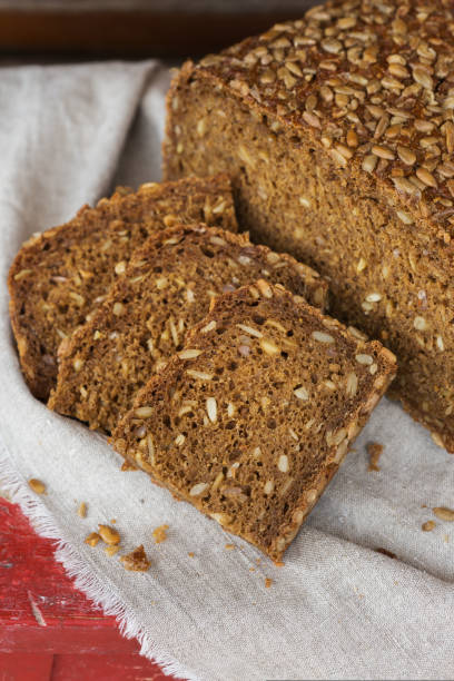 istock Freshly baked loaf of rye bread 1455950655