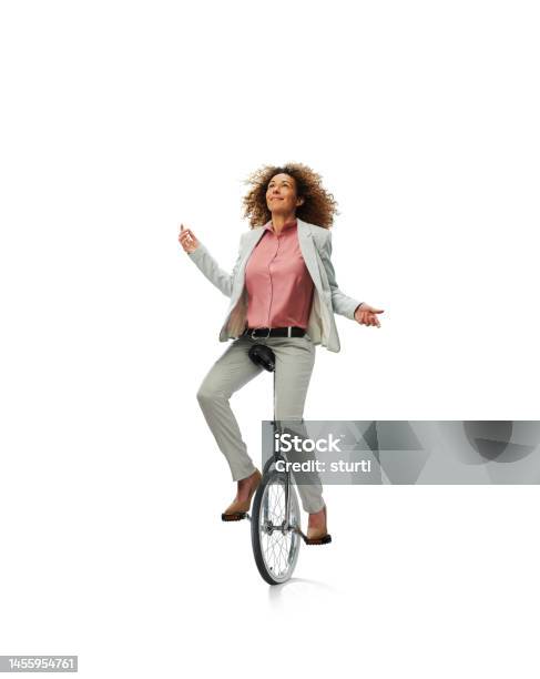 Multitasking Businesswoman Stock Photo - Download Image Now - Balance, One Person, People