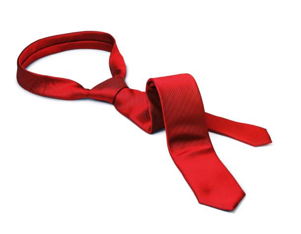 istock Red tie taken off 1455956887