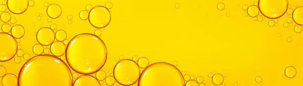 Vector illustration of Background with oil drops texture, omega bubbles