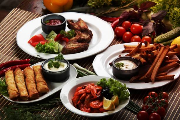 istock peaces of meat with vegetables 1455962040