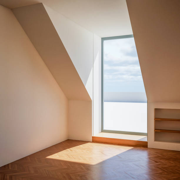 istock Grunge concrete room interior with daylight. 3D Rendering 1455963099