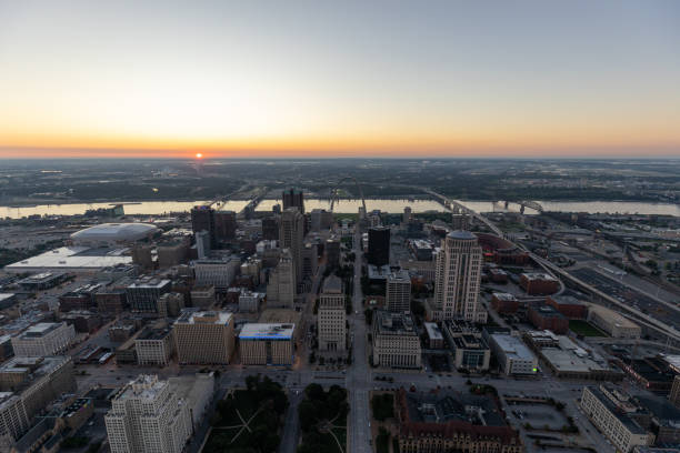 istock St. Louis Missouri Gateway Arch Skyline Gateway National Park 1455967851