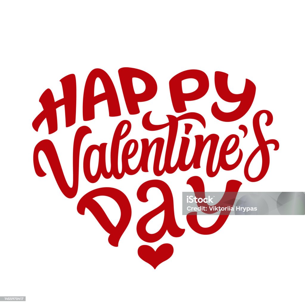 Joyeuse Saint-Valentin. Lettrage à la main - clipart vectoriel de Saint Valentin libre de droits Joyeuse Saint-Valentin. Lettrage à la main - clipart vectoriel de Saint Valentin libre de droits