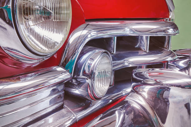 istock Vintage fifties red classic car 1455971710