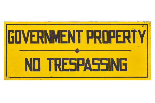 istock American no trespassing sign 1455971737