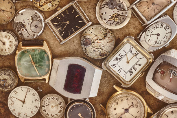 istock Rusty watches and parts 1455971806