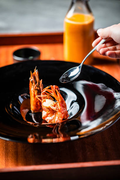istock Lobster bisque with caviar and prawns 1455971906