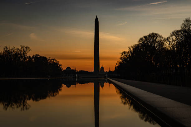 istock Washington Monument in Washington, DC at sunrise 1455972257