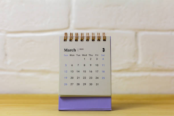 istock Calendar for March 2023.Desktop calendar for planning. 1455976749