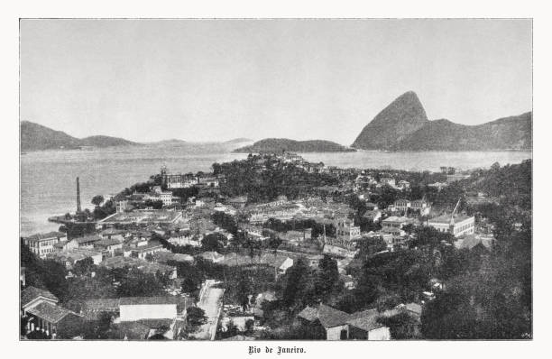 istock Rio de Janeiro, Brazil, halftone print, published in 1899 1455980497