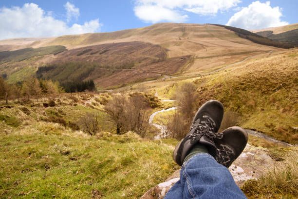 istock resting with feet crosssed 1455980558