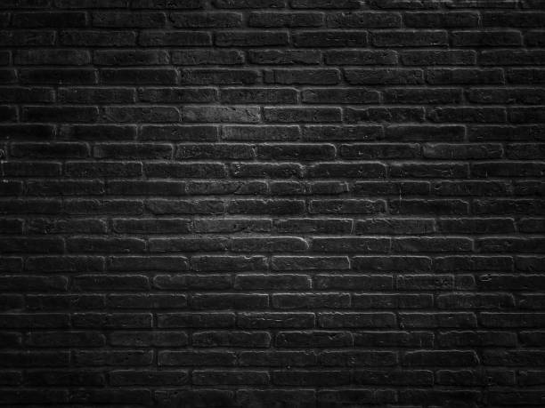 istock Old vintage retro style dark bricks wall for abstract brick background and texture. 1455982719